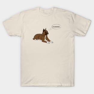 Boxer thinker laying down T-Shirt